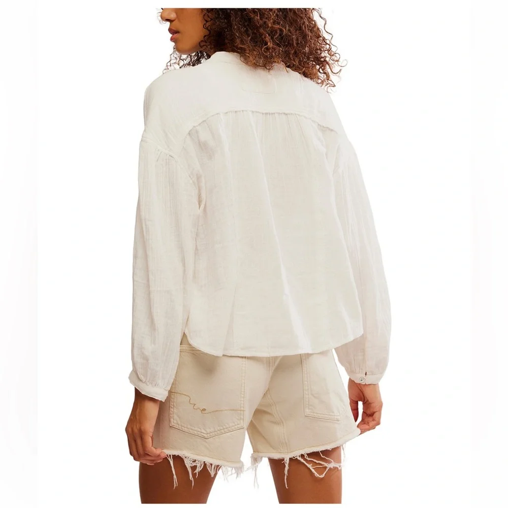 Free People Valley Double Cloth‎ Shirt, Size SMALL